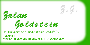 zalan goldstein business card